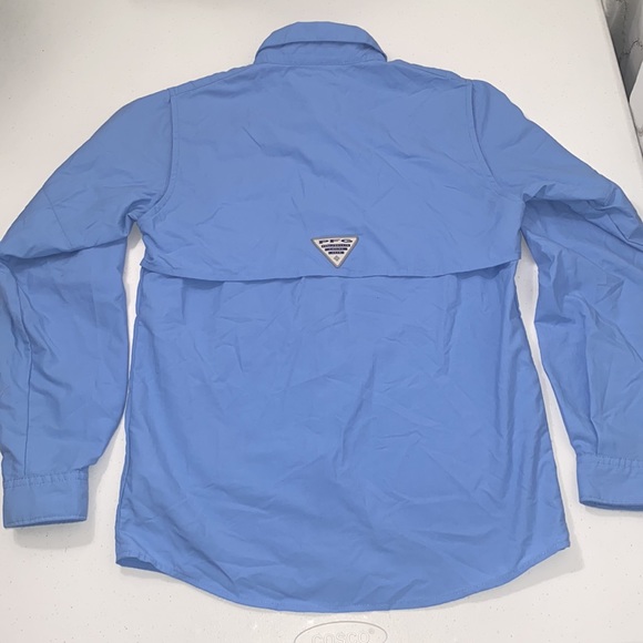 Columbia Outdoors PFG Boy’s Youth Long Sleeve Button Up Fishing Shirt M 10/12 - Picture 8 of 10